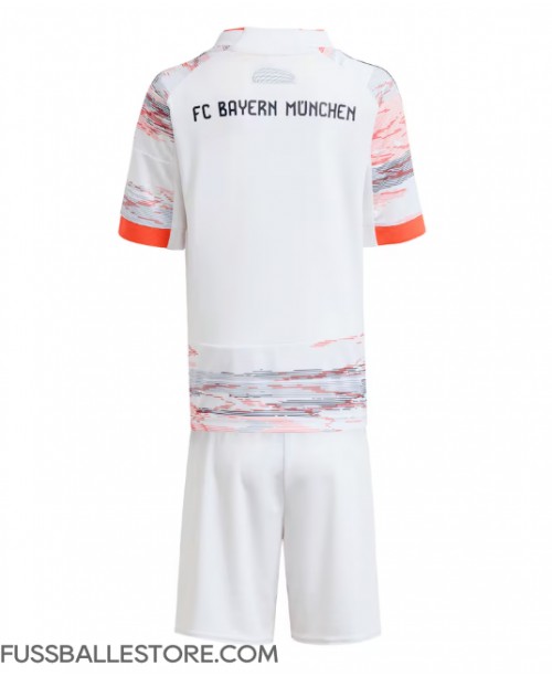 Günstige Bayern Munich Auswärts Trikotsatzt Kinder 2025-26 Kurzarm (+ Kurze Hosen)